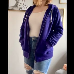 Purple Underarmour Zip-up Hoodie